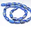 Natural Blue Lapis Luzuli Smooth Oval Tube Large Size Beads 9 Inches and Size 16-20mm.